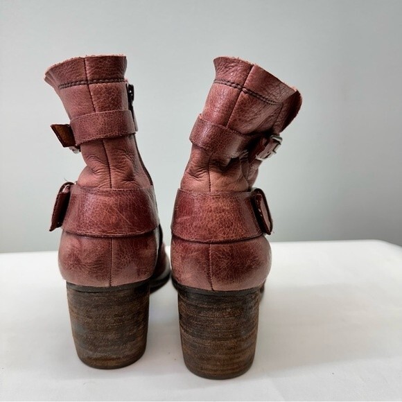 Naya virtue leather bootie boots womens 8.5 earthy red and so soft! - Picture 4 of 8